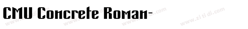 CMU Concrete Roman字体转换